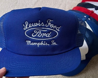 Vintage Memphis Ford Dealership Snapback Trucker Cap