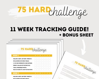 75-day Hard Challenge Printable Digital PDF - Etsy