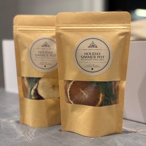 Holiday Simmer Pot Kit – Natural Home Fragrance, Christmas Stovetop Potpourri