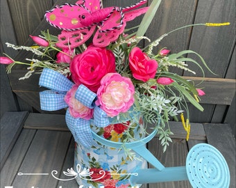 Summer Floral Centerpiece, Summer Arrangement, Floral Arrangement, Mother's Day Gift, Summer floral Arrangement, Gift for Her, Summer Floral