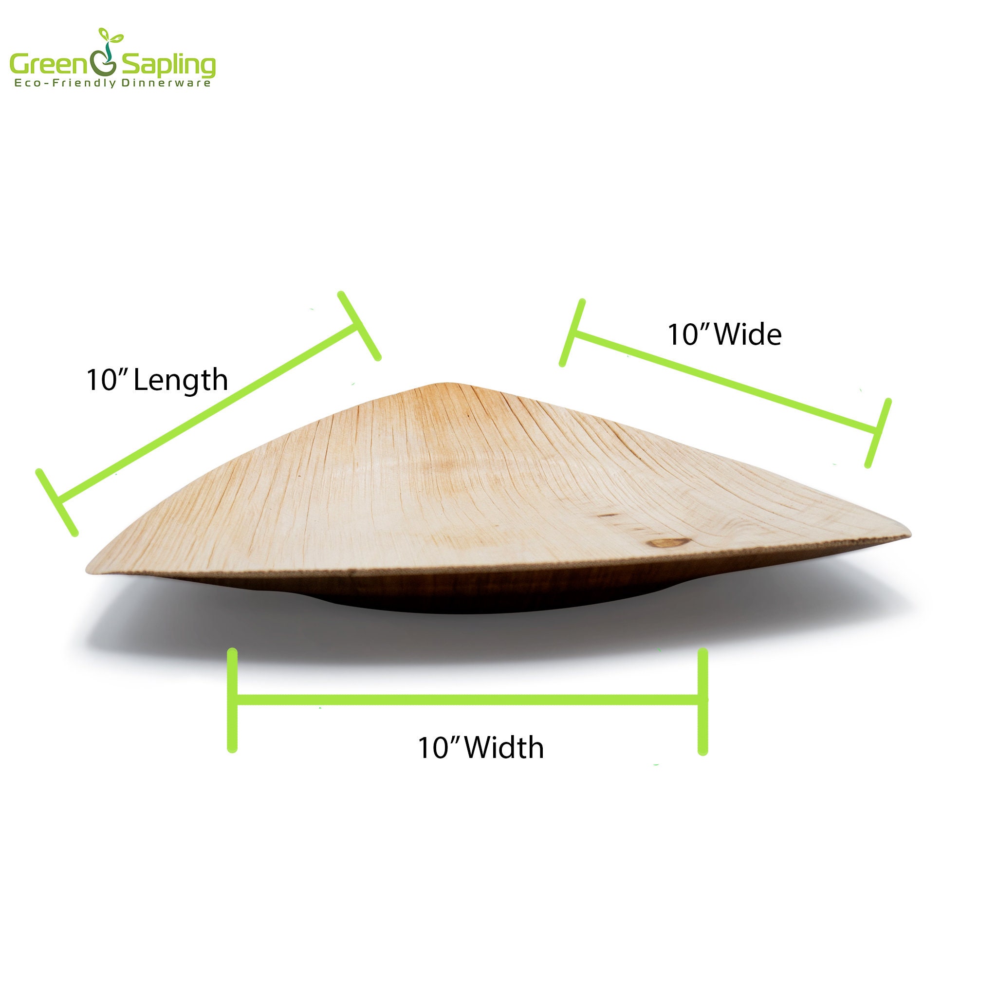 10 Triangle Disposable Plates Eco Friendly Dinnerware Etsy