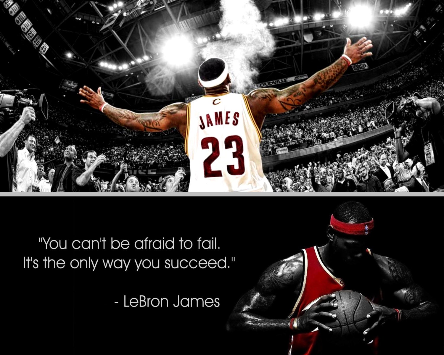 LeBron James Inspirational Quote Poster Print | Etsy