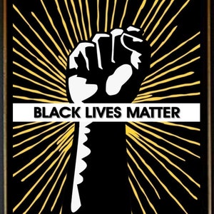 Black Lives Matter BLM Power Fist Poster Print