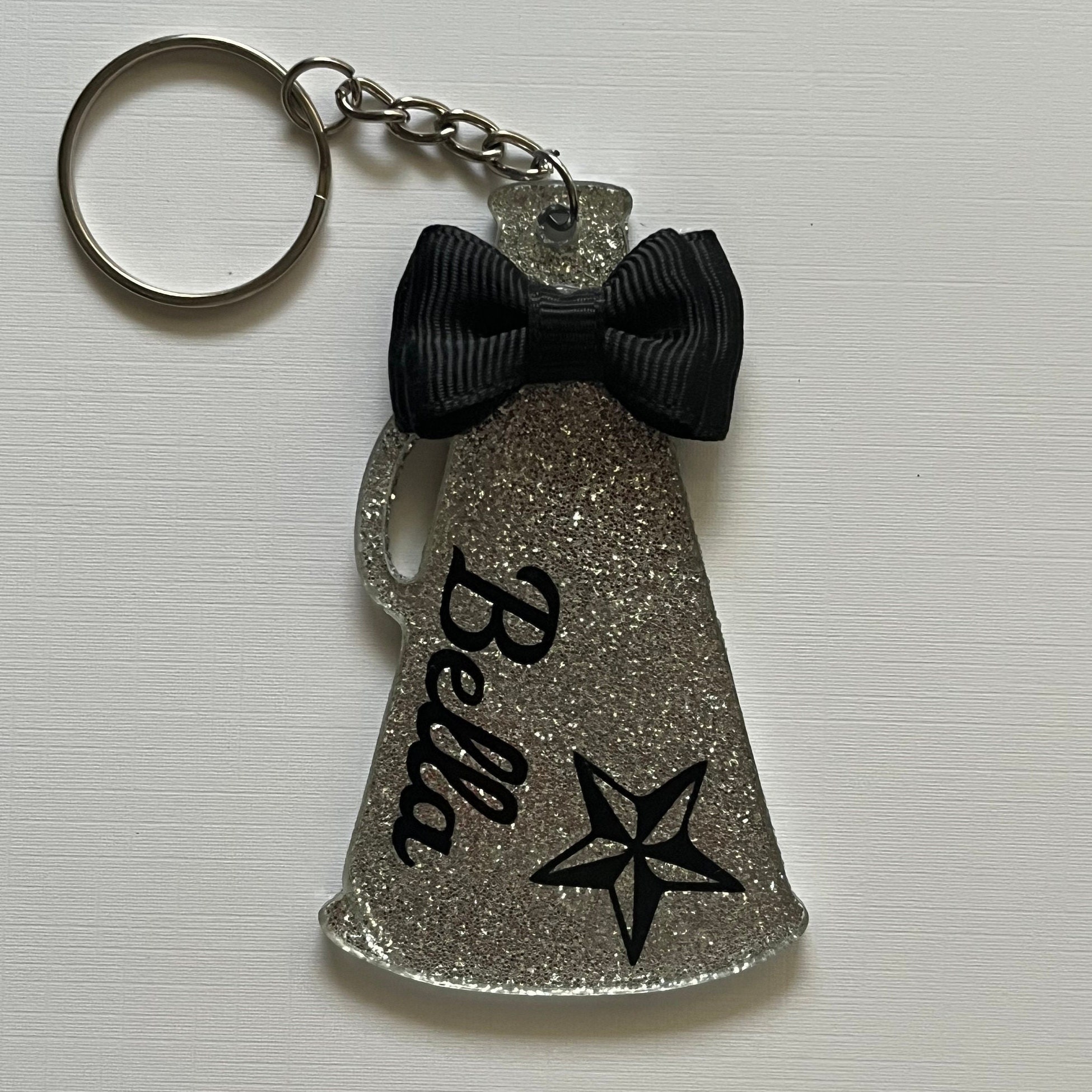 Cheer Megaphone Keychain Etsy
