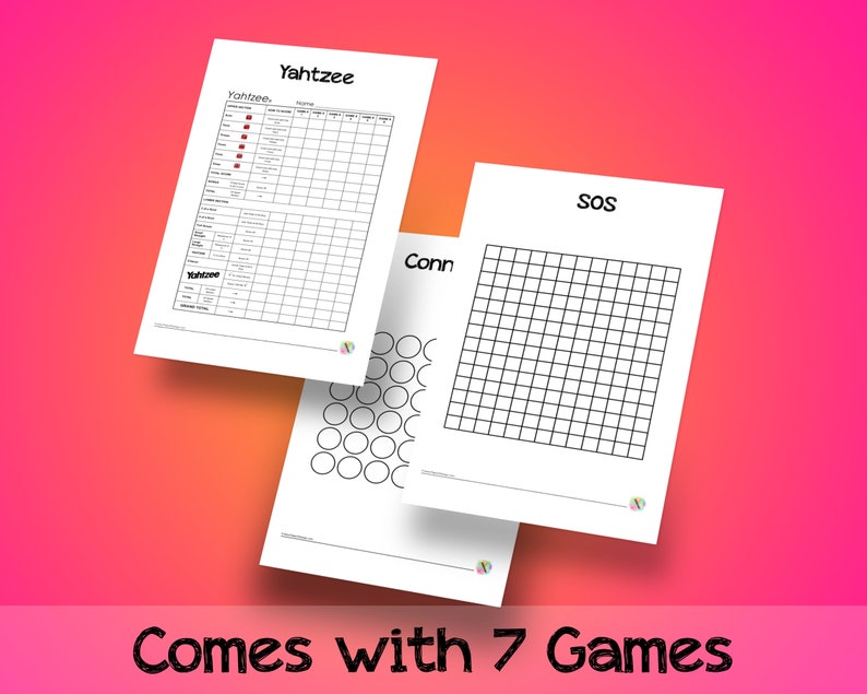 Pleasurable Paper and Pen Video games - Occasion Game titles - Yahtzee, SOS, Dots Bins, Tic Tac Toe, Midnight Insanity, Countdown, Talk 4 - PRINTABLE Obtain graphic relating to Printable Paper Games for Adults called Entertaining Paper and Pen Game titles - Bash Online games - Yahtzee, SOS, Dots Bins, Tic Tac Toe, Midnight Insanity, Countdown, Converse 4 - PRINTABLE Obtain