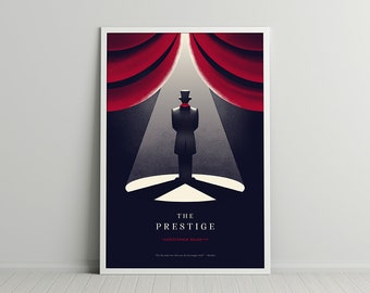 The Prestige Movie Poster | Christopher Nolan | The Prestige minimalist movie poster | The Prestige alternative film print