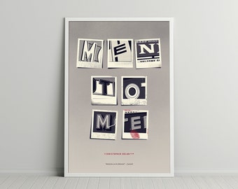 Memento Movie Poster: Christopher Nolan Film Print