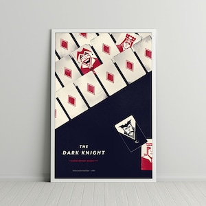 Cartel de la película Dark Knight / Christopher Nolan / The Dark Knight cartel de película minimalista / TDK impresión de película alternativa