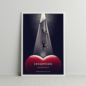 Inception Movie Poster | Christopher Nolan | Inception minimalist movie poster | Inception alternative film print