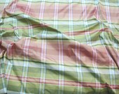 100 Silk Taffeta Plaid Fabric useful for Clothing and Interior Designing. 54 quot Wide sold by the yard