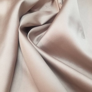 Blush color Mikado/Zibelline  Fabric. 60&quot; Wide Mikado Fabric is a unique blend makes this fabric soft & Gives Structure to  Dress.