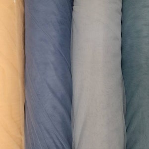 Super fine soft all colors Tulle 60&quot; wide sold by the yard usable for Apparel and interior designing.