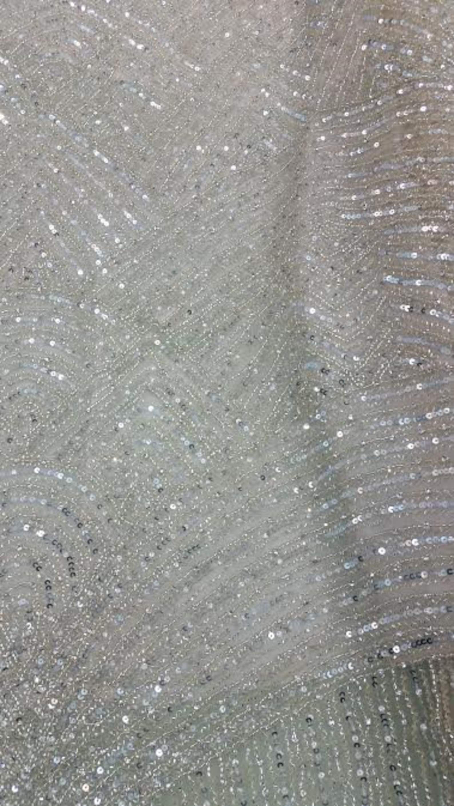 Rhinestone Beaded Fabric Dress Fabric 54 Inches Wide Etsy