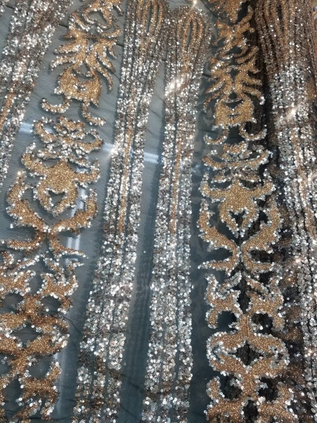 Glitter Metallic Fabric Usable for Decoration and Apparel. Etsy