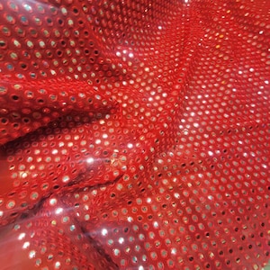 Soft mirror work chiffon  embroided fabric  usable for apparel, accessories and interior designs.