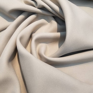 Beige color and 10 more colors  Gaberdine fabric usable for apparel accessories and interior designs.