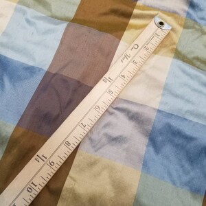 100% Silk Shantung Plaid Usable for Draperies & Appearel, 54