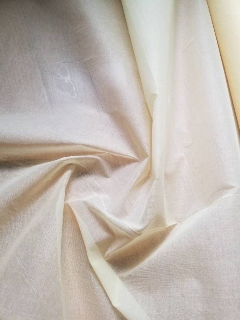Lemon Color 100% Cotton Organdy This Fabric is Stiff Semi - Etsy