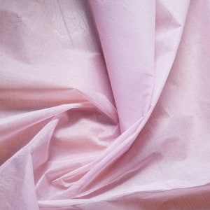 Pink Color 100% Cotton Organdy, This Fabric is Stiff Semi Sheer Fabric ...