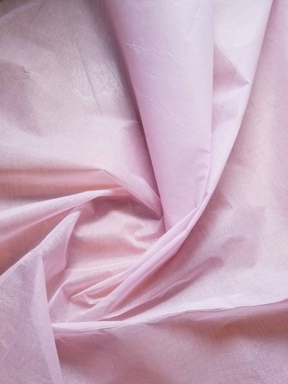 Pink Color 100% Cotton Organdy, This Fabric is Stiff Semi