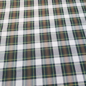 Gabardine  plaid  fabric (Poly Twill) 100%Polyester Suitable for skirts, jacket, dresses etc. 59/60&quot; width. Shrinkage free wrinkle free.
