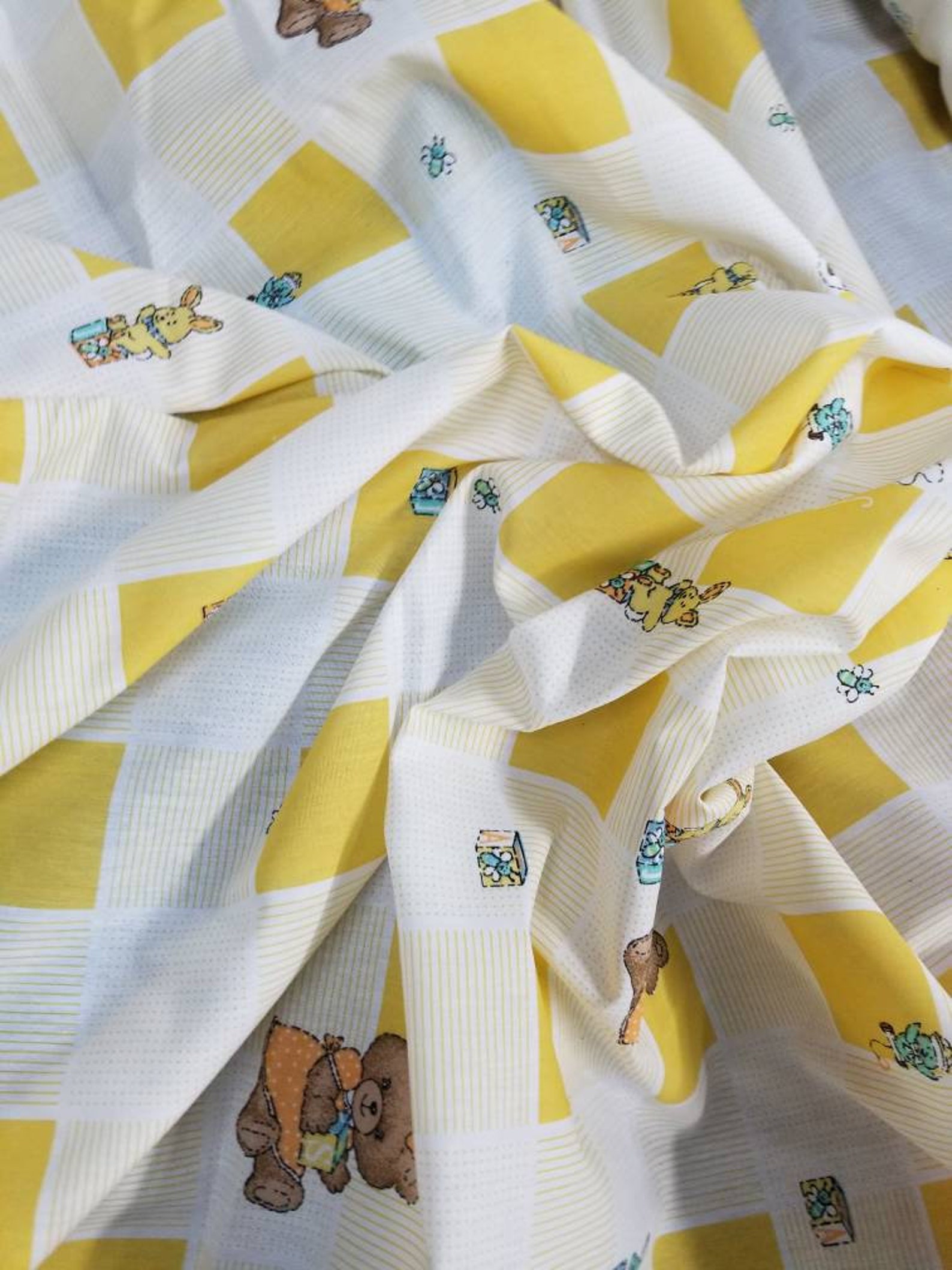 Cartoon Print Cotton Fabrics Usable for Children Clothing and Etsy