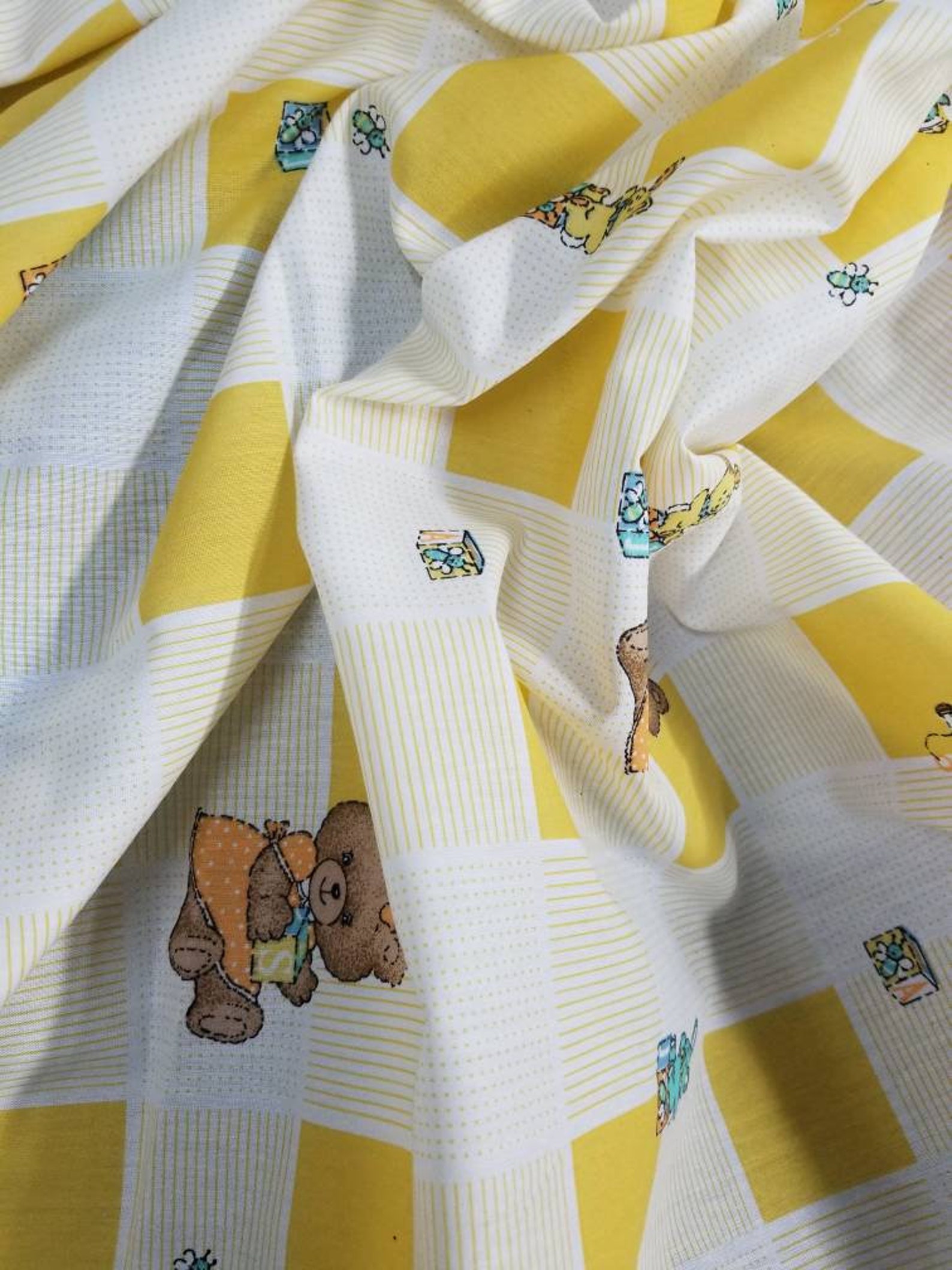 Cartoon Print Cotton Fabrics Usable for Children Clothing and Etsy