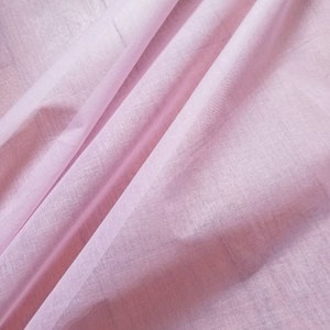 Pink Color 100% Cotton Organdy, This Fabric is Stiff Semi Sheer Fabric ...