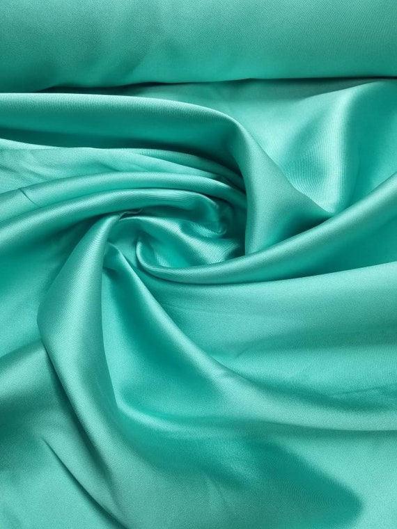 Tiffany Color Mikado Zibelline Fabric. Mikado Fabrics Are a | Etsy