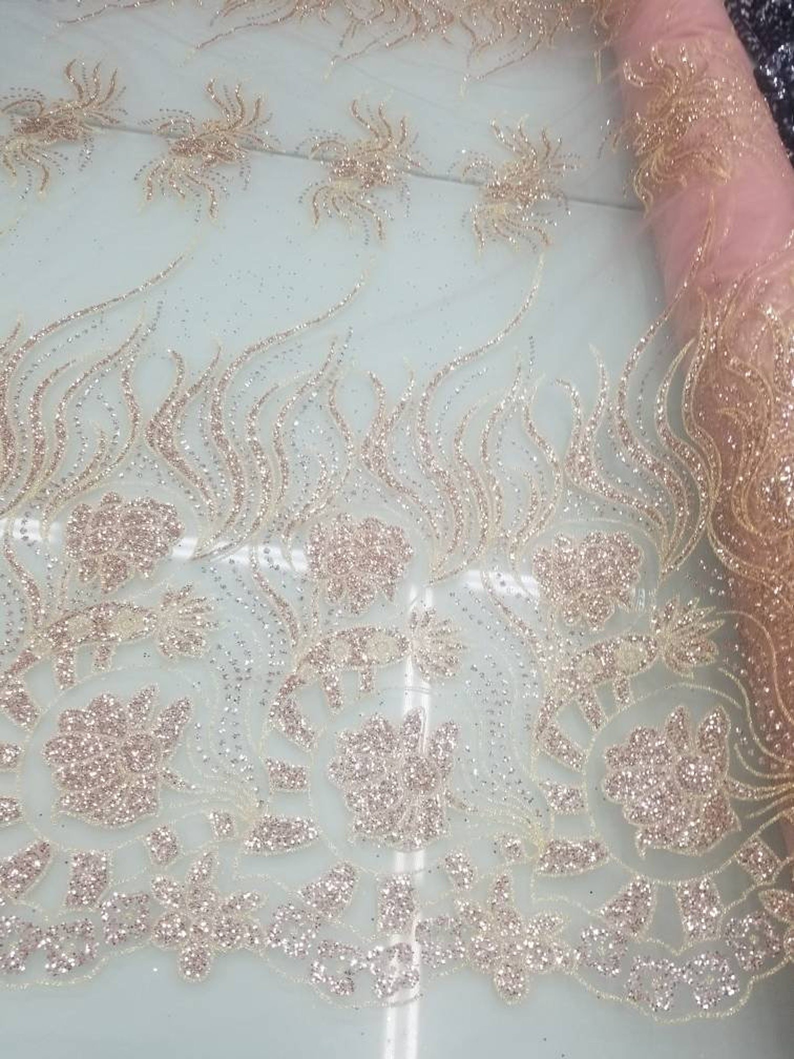 Glitter Metallic Fabric Usable for Decoration and Apparel. Etsy