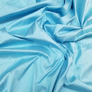 Silk Shantung finely woven, medium weight silk fabric which is iridescent in appearance. We have the largest selection 54 inches wide