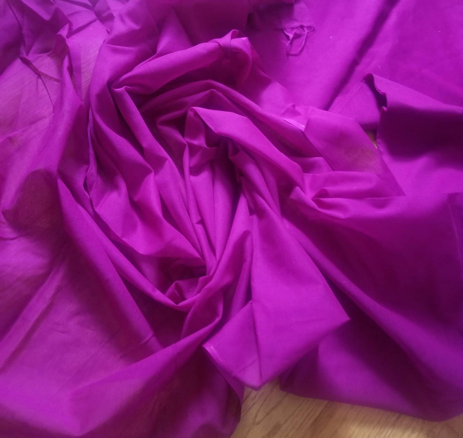 Purple - Mercerised Cotton Dharwad Fabric 17
