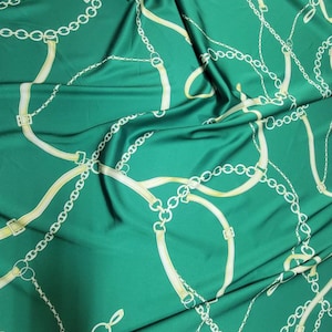 soft charmeuse floral digitally printed fabric from top designer fashion brand soft light texture.