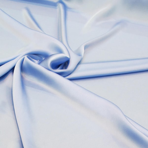 Navy Silk Charmeuse Wide main image 1