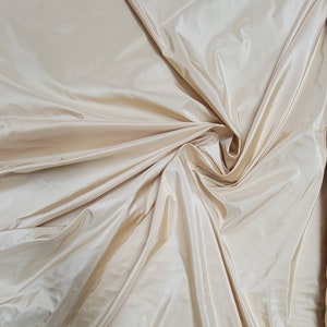 Gold color 100% silk Taffeta fabric  usable for draperies & Appearel, 54&quot; wide.    Sold by the yard. For interior designers and decoration.