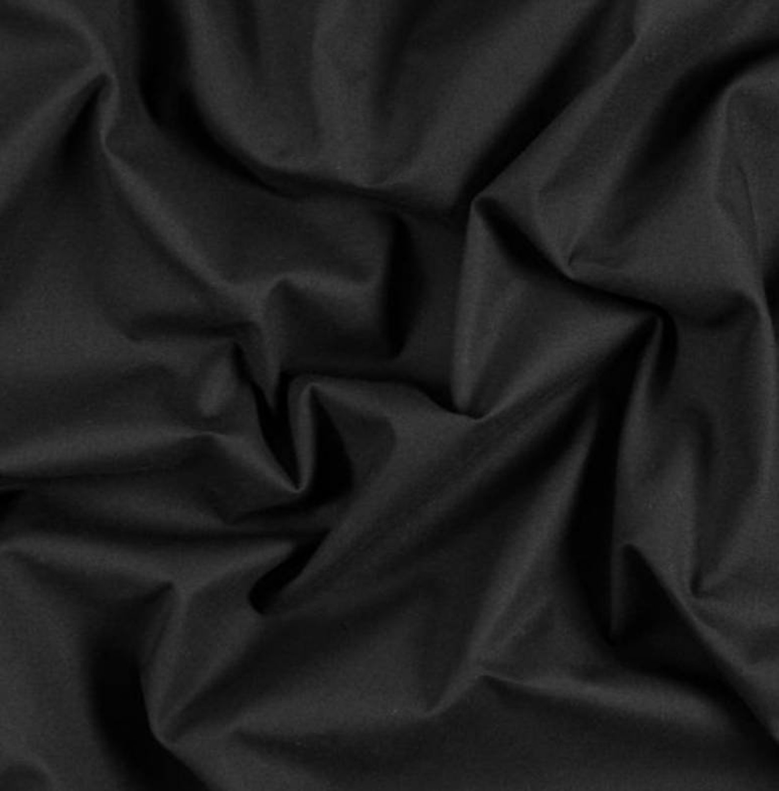 Black Color Cotton Fabric Usable for Apparel Accessories and - Etsy