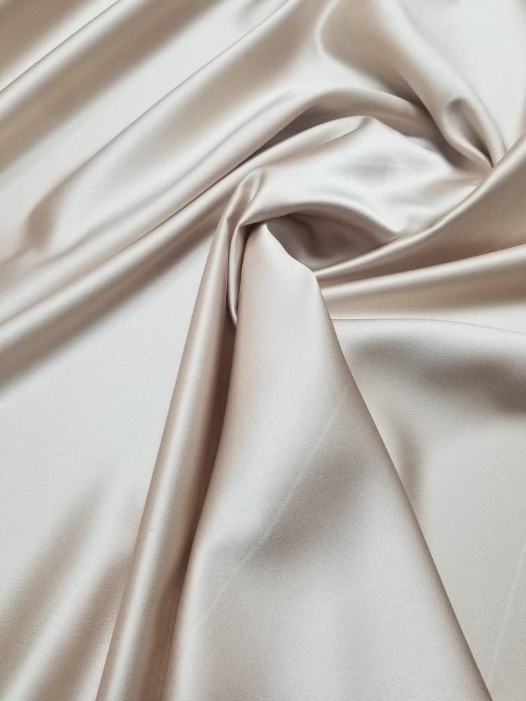 Champagne Satin Fabric By the Yard - ColorsBridesmaid