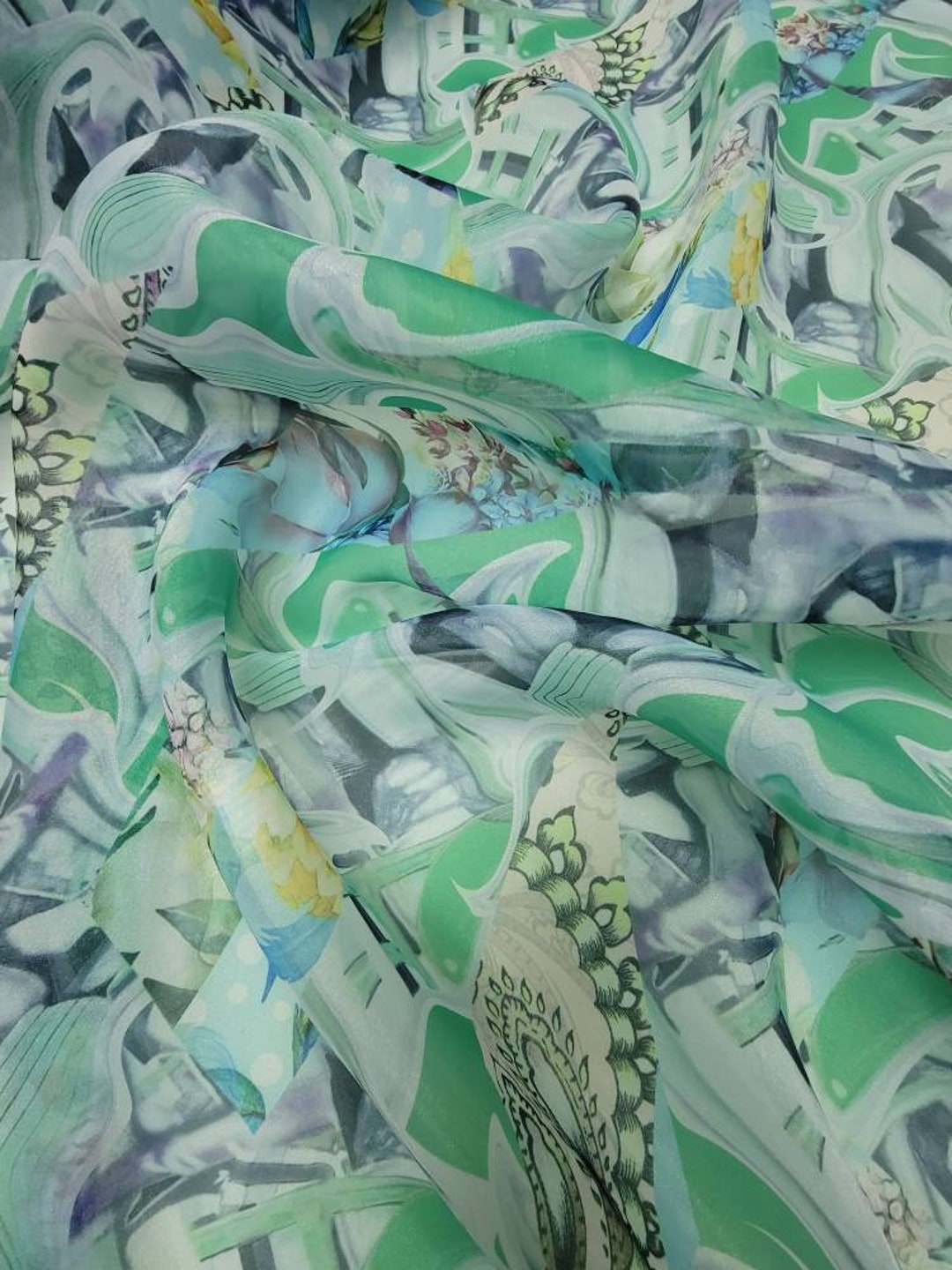 Gazar Fabric Digital Print Fabric by Yard 54 Wide. Can Etsy