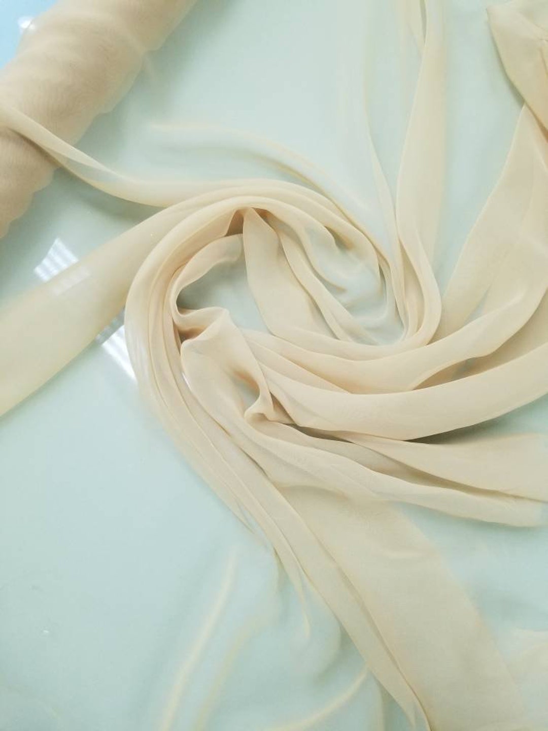 再入荷商品 Green Gold Color Chiffon 45 画材