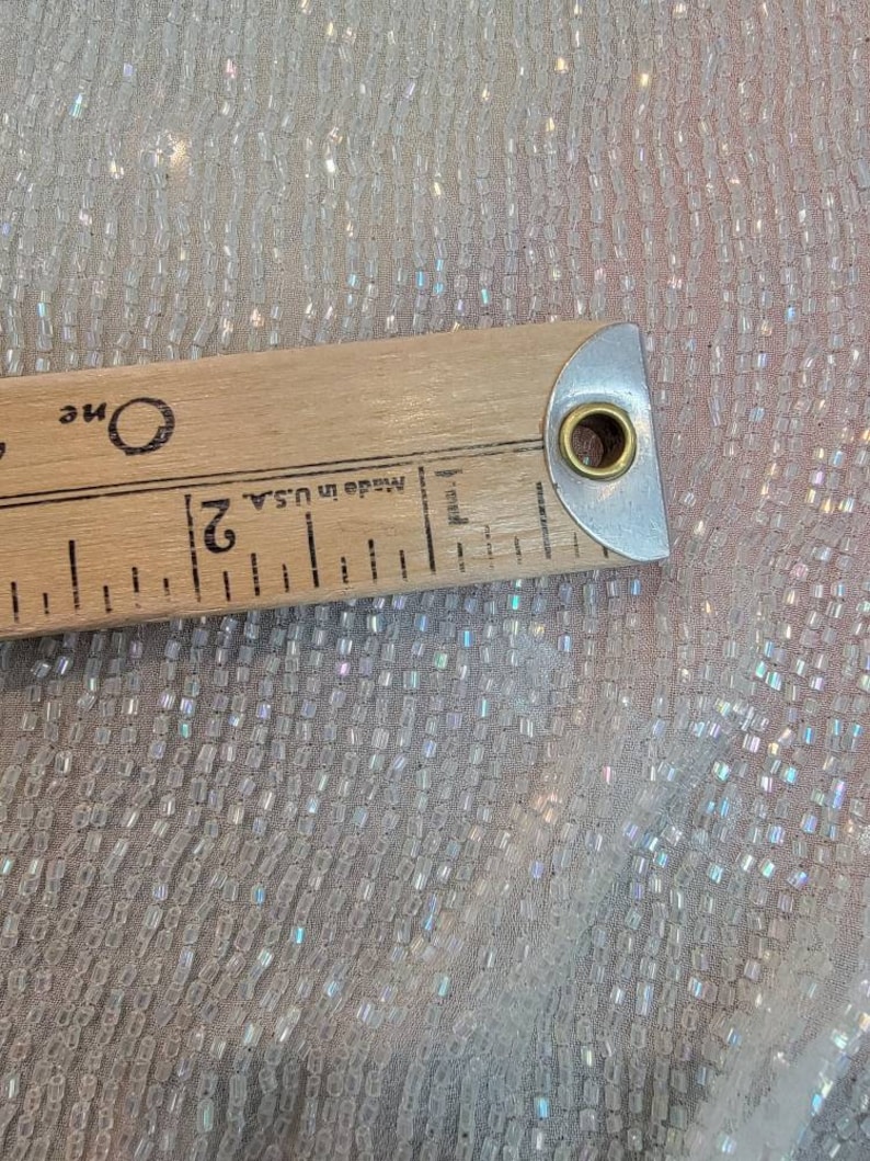 This Special Hand Beaded Fabric is Made by the Etsy