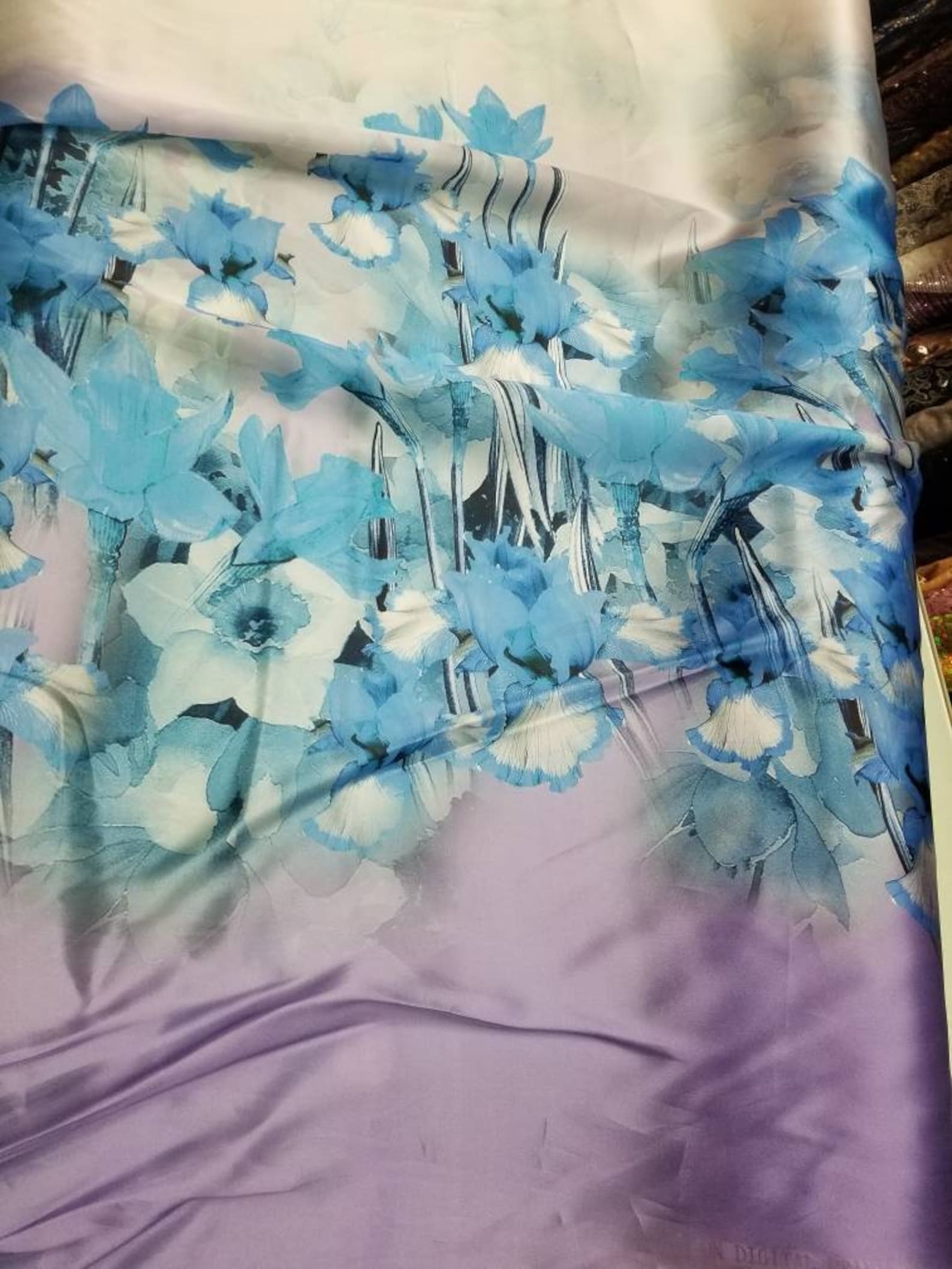 Silk Gazar Fabric Digital Printed by Yard 54 Wide. Can Etsy