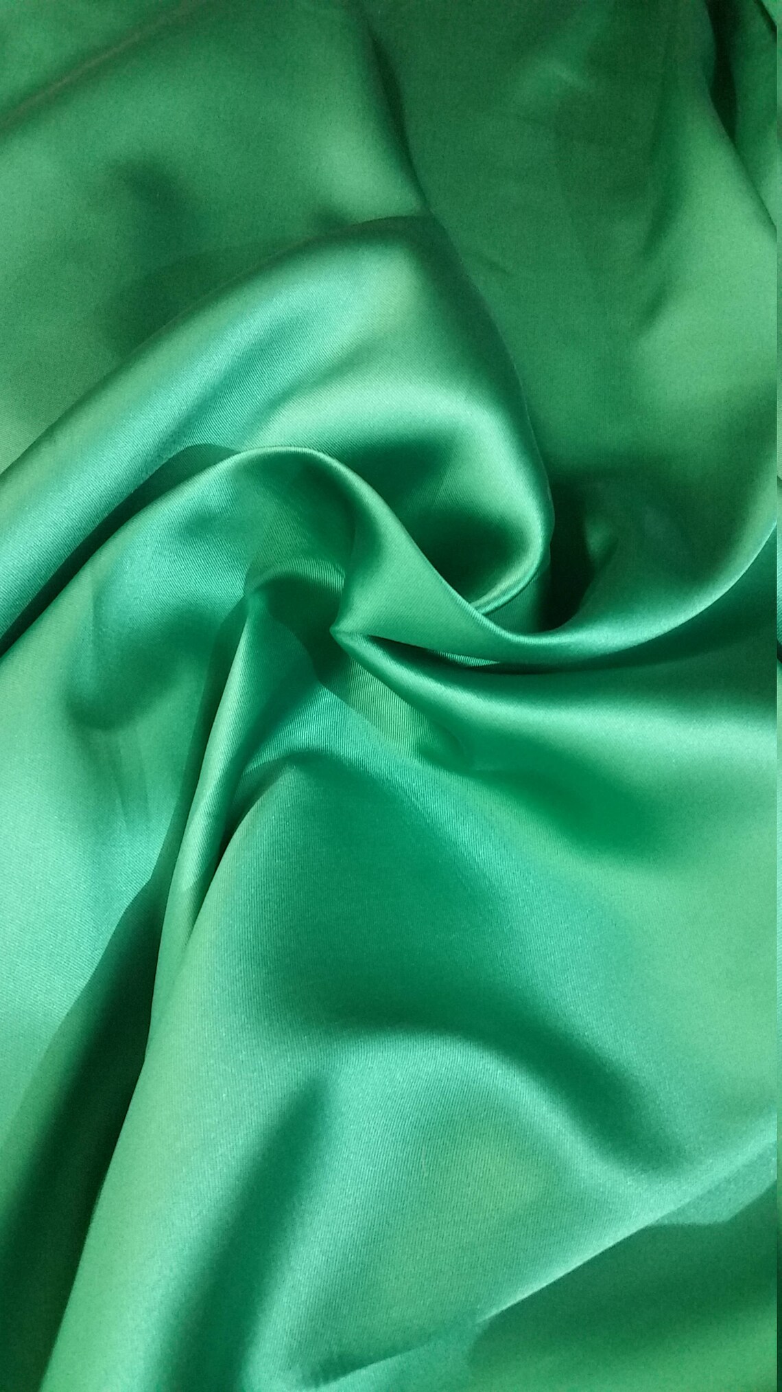 Beryl Green Italian Silk Blend Mikado Pique Fabric
