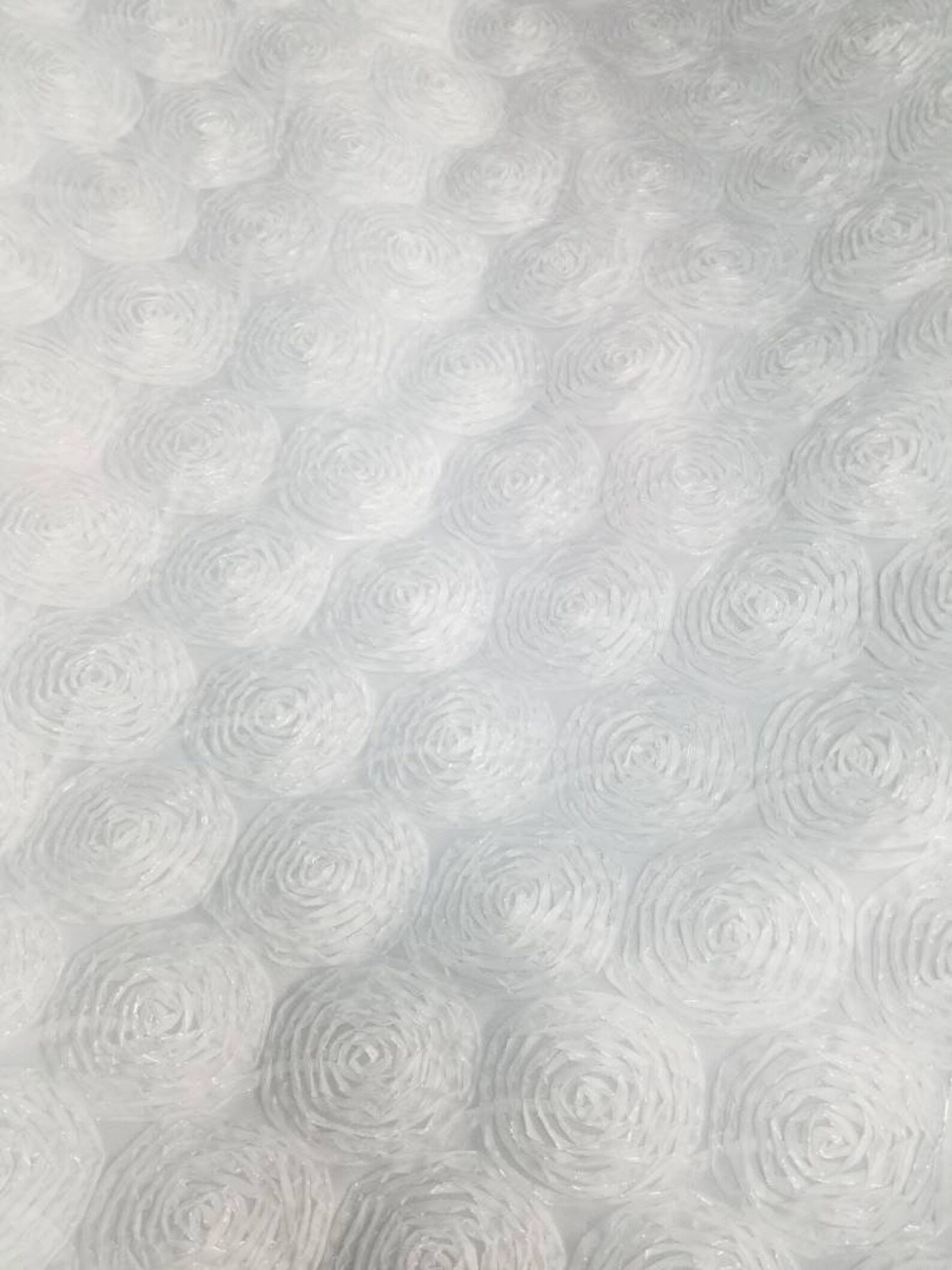 White Resette Bridal Fabric Usable for Apparel,accessories and Interior ...