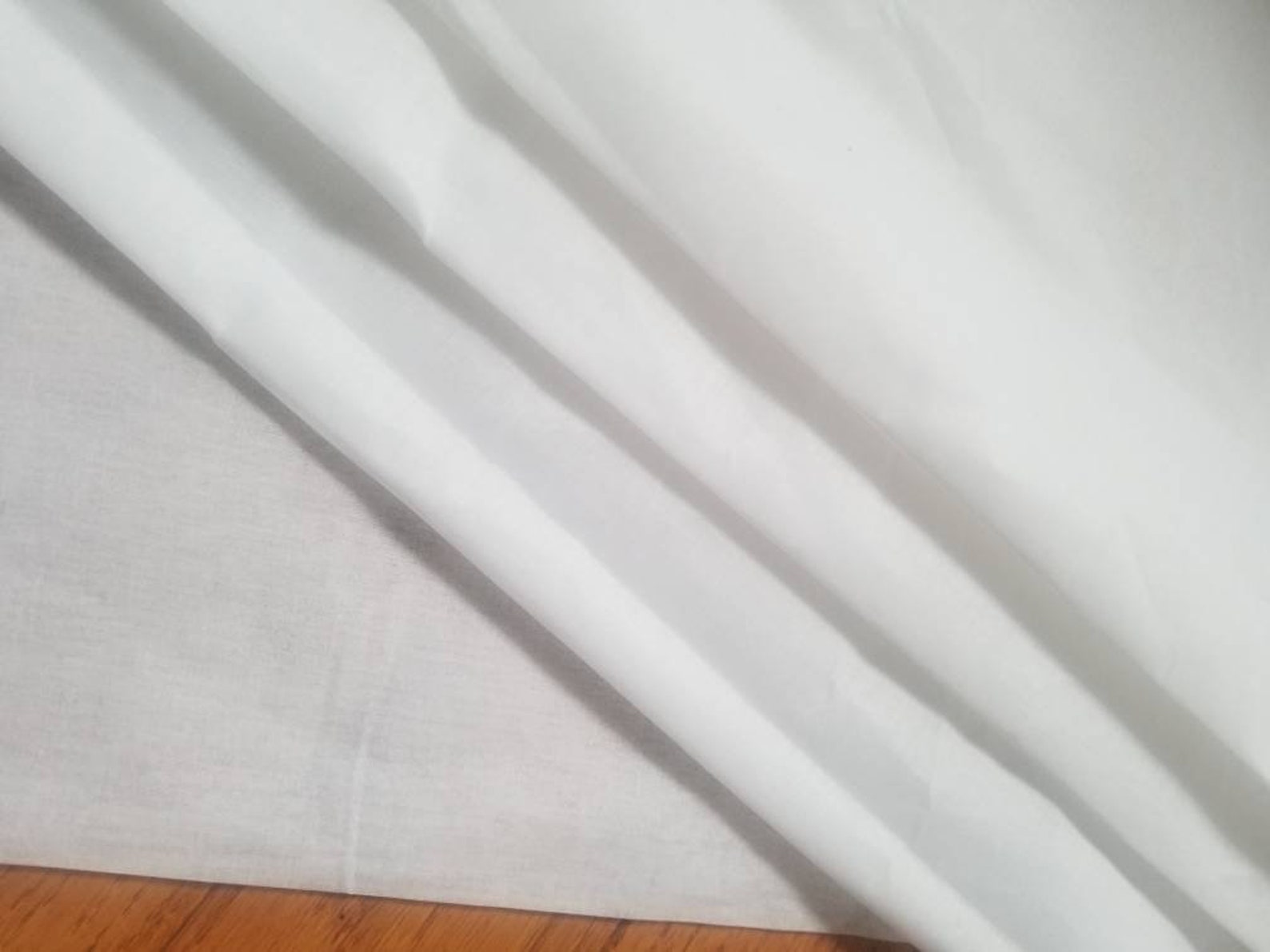 White 100% Cotton Organdy, This Fabric is Stiff Semi Sheer Fabric ...