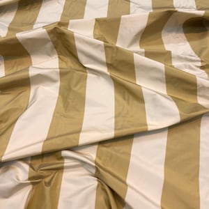 100% silk taffeta stripe useable for interior & clothing, 54&quot; wide sold by the yard.