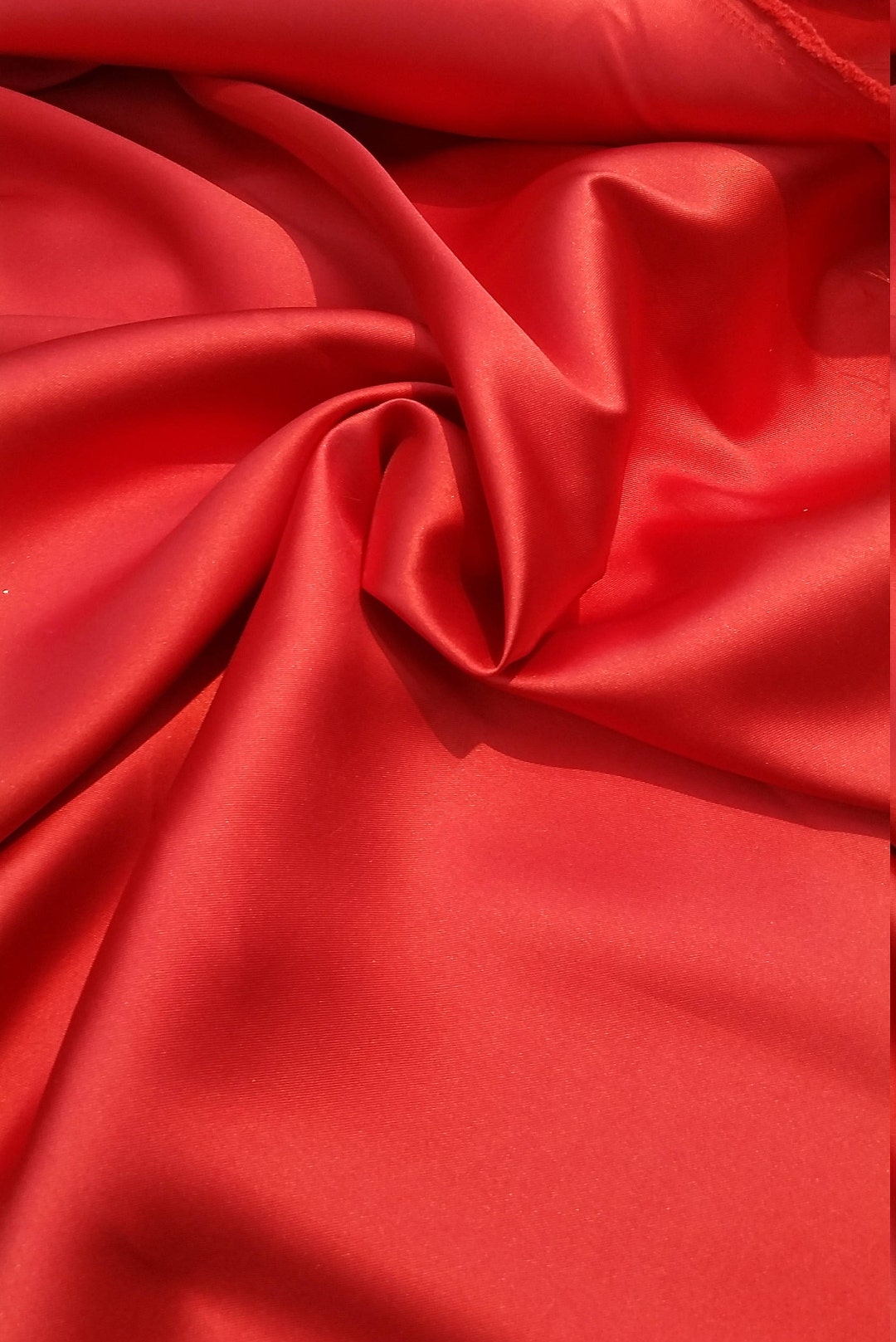 Red Mikado/zibelline Fabric. 60 Wide Mikado Fabric is a Unique Blend