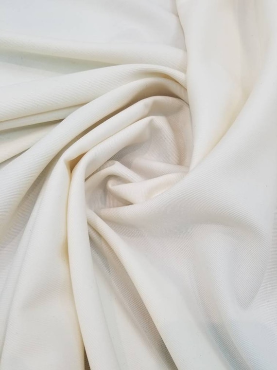 Off White Poly Wool Soft Light Weight Fabric 60 Wide. Suitable for Apparel  and Accessories. Usable for Jacket, Skirts and Pants. -  Canada