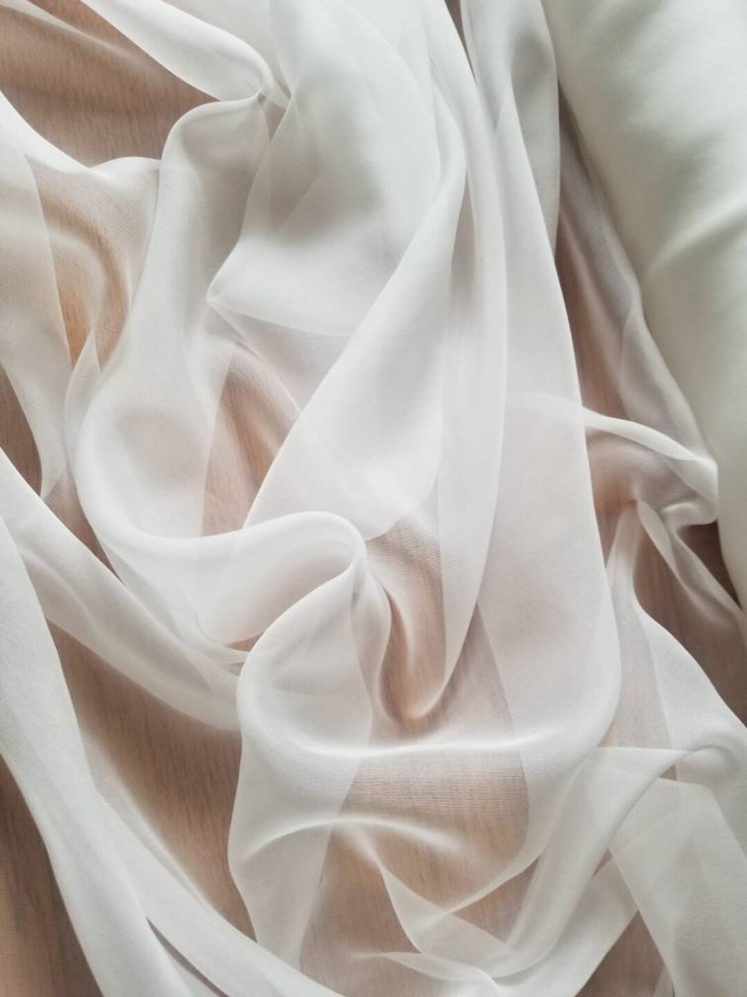 Off-White Chiffon Sheila – Custom Size
