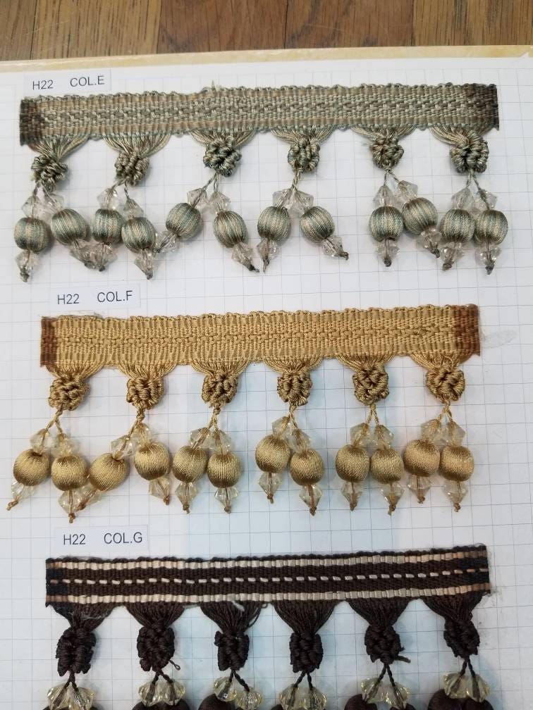 Beaded Tassel Trim Sold by the Yard Usable for Tassel Fringe Etsy Canada