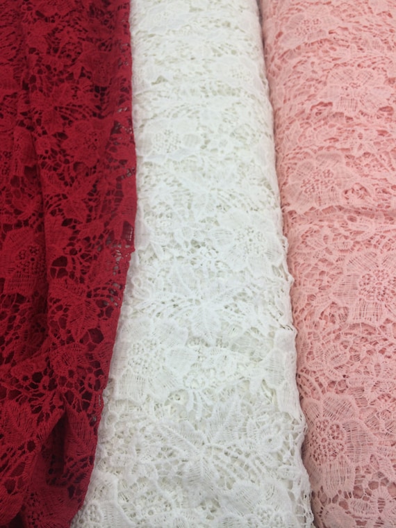 Embroidered Lace Fabric for Wedding Lace Bridal Elegant Dress French  Guipure Lace by the Yard- 1 Yard 52 Inches Wide. - Etsy